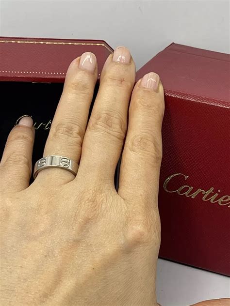 thin cartier ring|cartier love ring real.